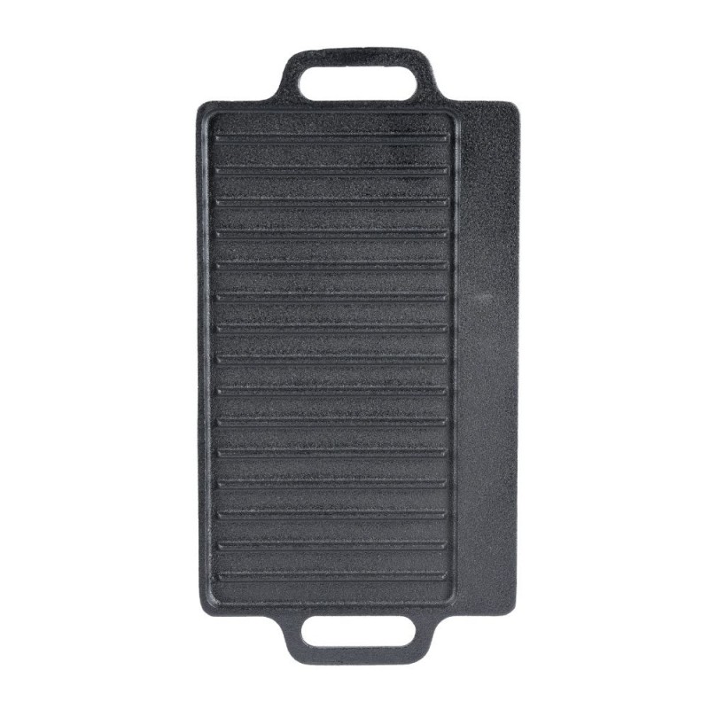 Kahepoolne malm grillplaat, 33x20 cm - 