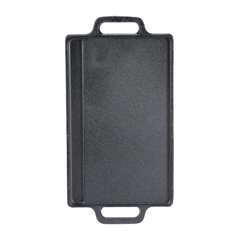 Kahepoolne malm grillplaat, 38x23 cm | Malmplaat |  |