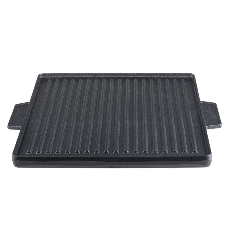 Kahepoolne malm grillplaat, 38x38 cm - 
