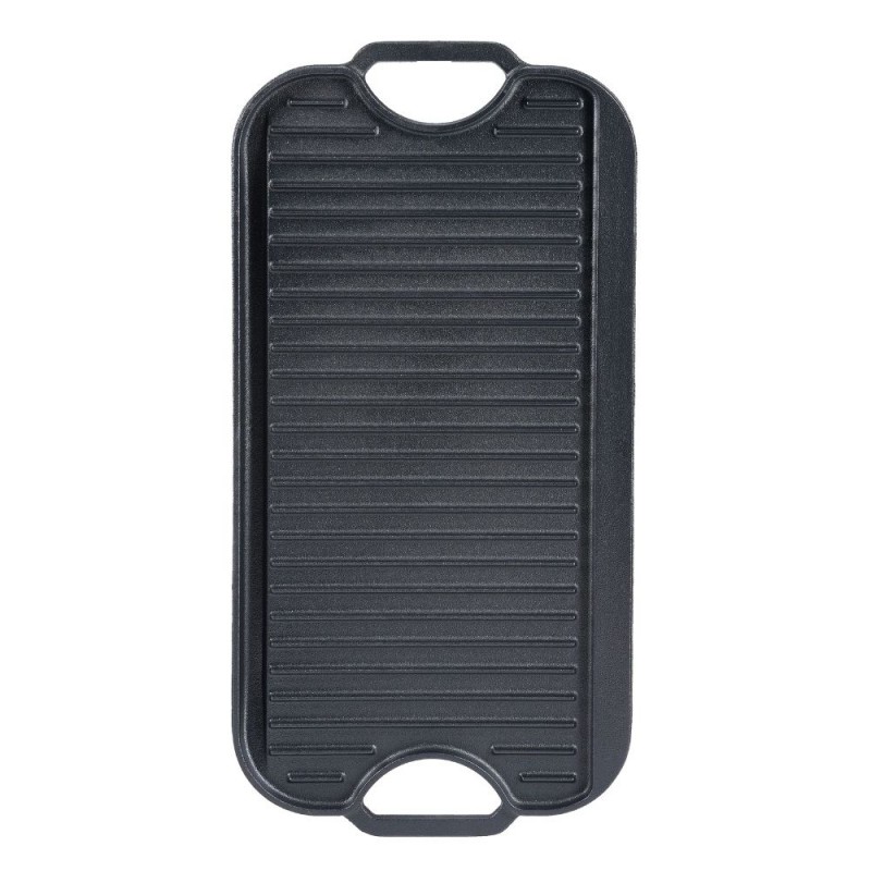 Kahepoolne malm grillplaat, 51x26 cm - 