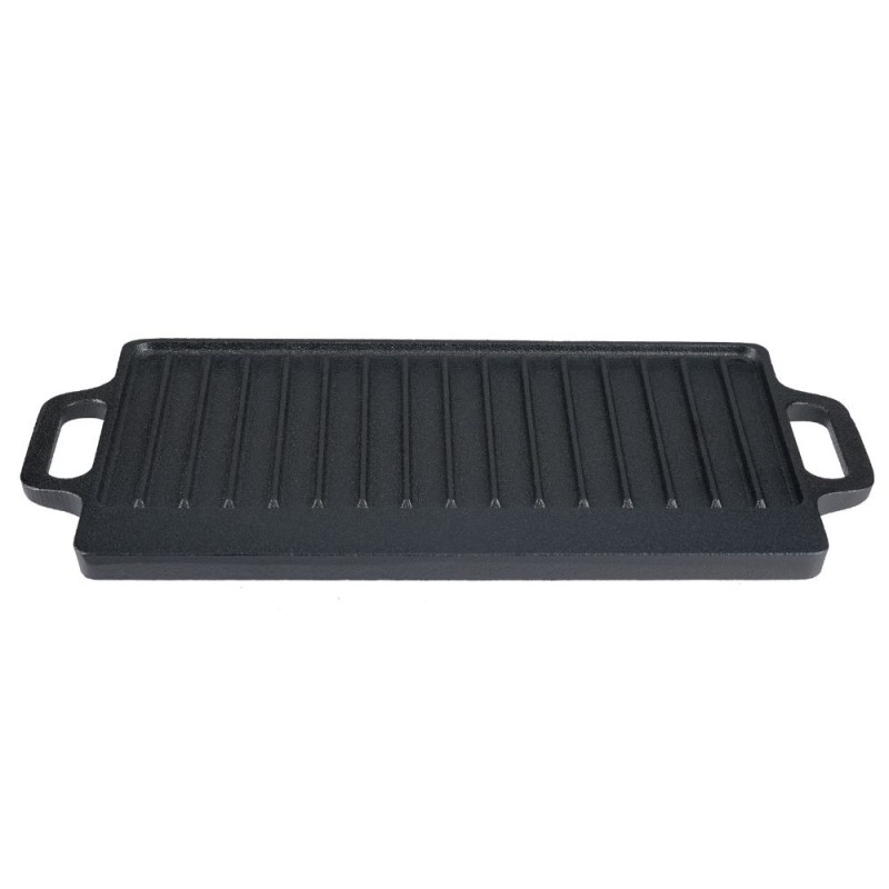 Kahepoolne malm grillplaat, 43x23 cm - 