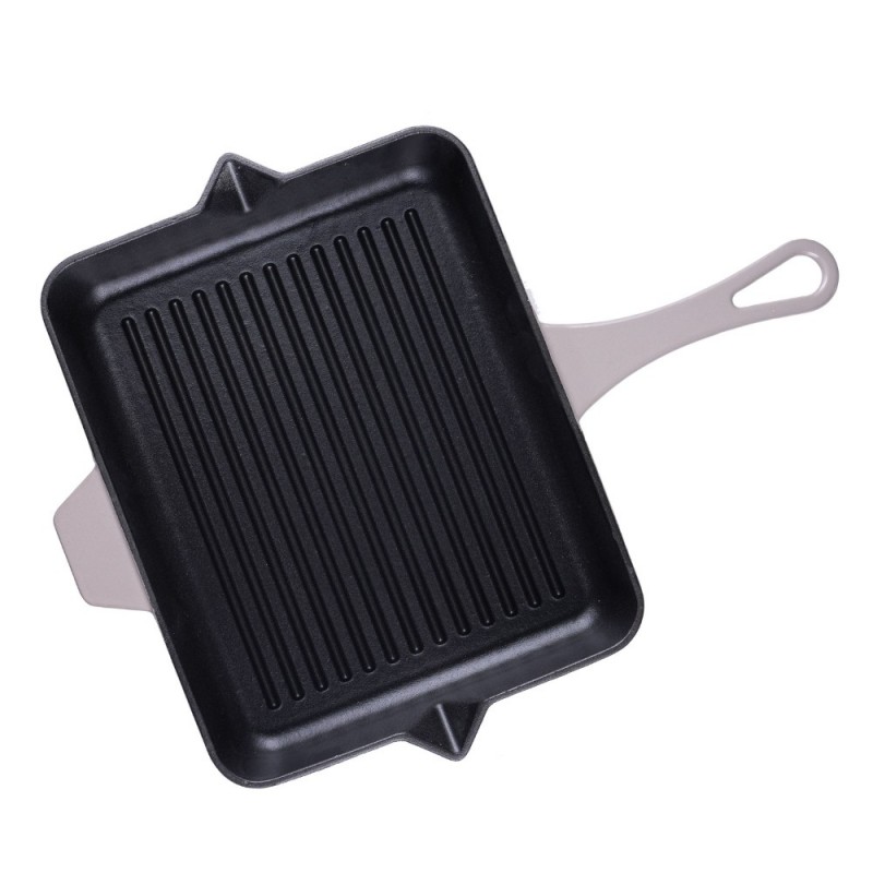 Emailitud malmist grillpann Solagio, Ivory, 26x32cm - Malmpann