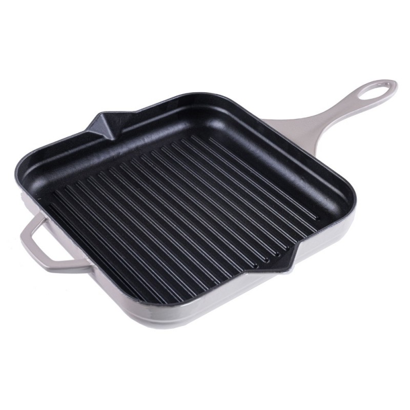 Emailitud malmist grillpann Solagio, Ivory, 28x28cm - Malmpann