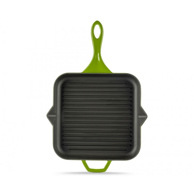 Emailitud malmist grillpann Solagio, Bamboo, 28x28cm - Malmpann