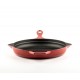 Emailitud malmist grillpann Hosse, Rubin, Ф24cm | Malmist grillpann | Malmpann |